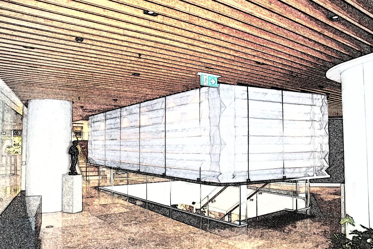 Противопожарные шторы «Гармошка» для высотных зданий